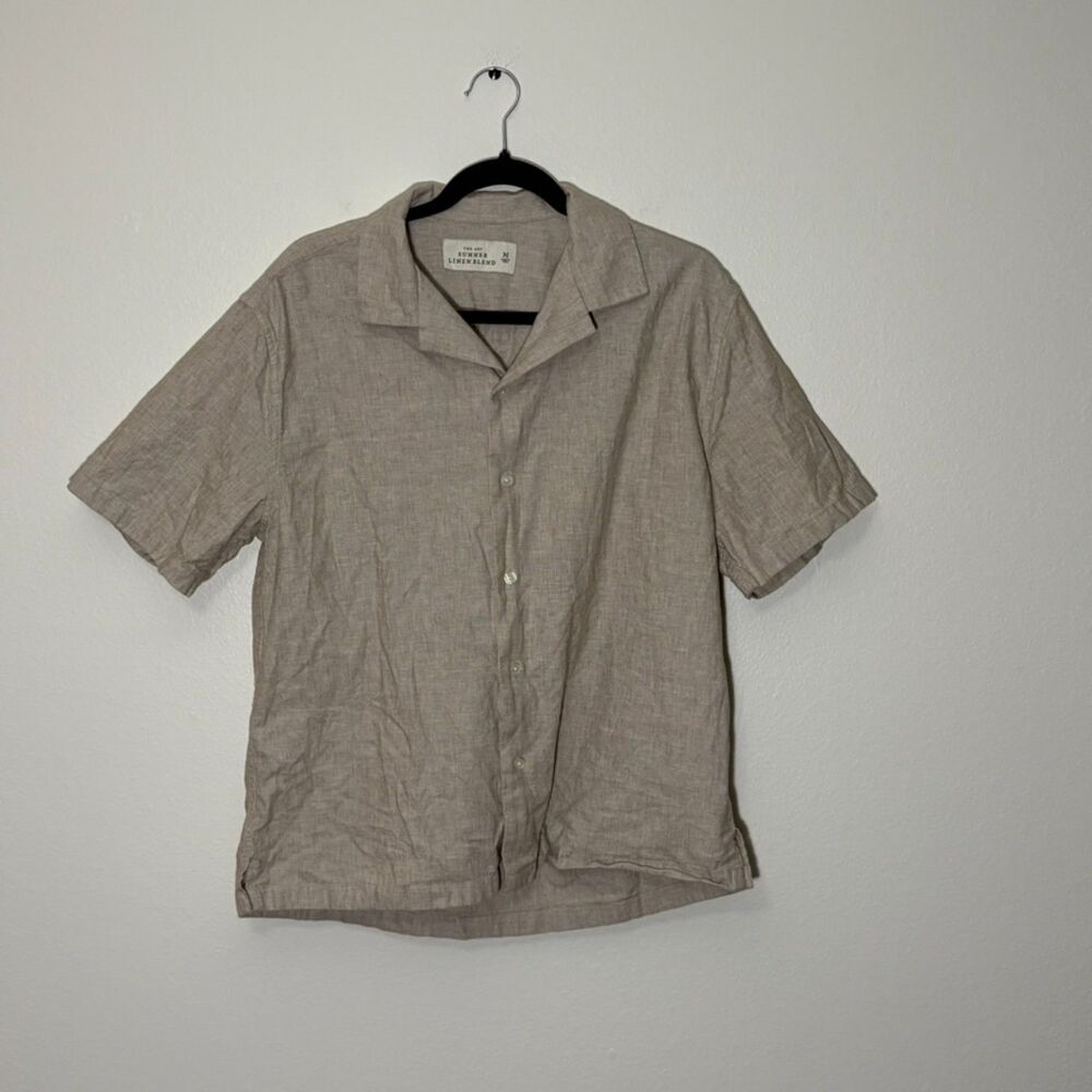 Abercrombie & Fitch Summer Linen Blend Button Up Shirt Medium